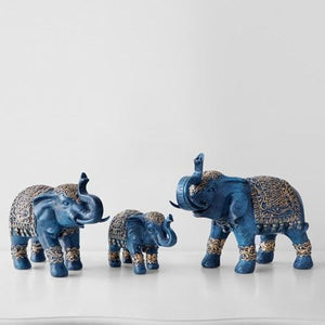Family Elephant Figurine